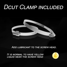 TEAIERXY 4 Inch 8 Feet Dryer Vent Hose,Flexible Insulated Air Ducting,Vent Hose PVC Aluminum Foil with 2 Clamps for HVAC Ventilation(Black)