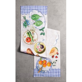 Maison d'Hermine Table Runner 100% Cotton Double Layer Table Runners 72 inches Long Home, Kitchen, Dining, Party & Camping - Gifts for Mothers Day Spring & Summer (Gourmand, 14.50" x 72")