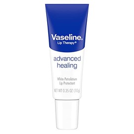 Vaseline Lip Therapy Lip Balm Tube, Advanced Healing Lip Protectant, 0.35 OZ