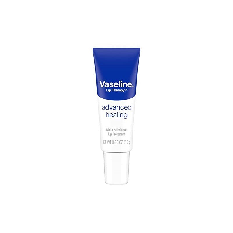 Vaseline Lip Therapy Lip Balm Tube, Advanced Healing Lip Protectant,