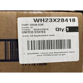 Hotpoint WH23X28418 OEM Genuine Washer Drain Pump Motor Assembly GE Hotpoint Free Shippin