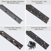 12 Inch Long Black Stainless Steel Continuous & Piano Hinges,2