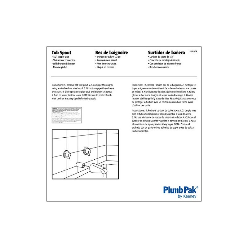 Bathtub Spout Slide Connection
