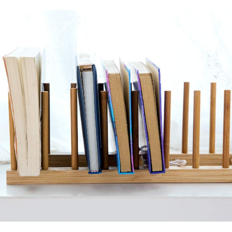 Lawei Set of 6 Bamboo Dish Rack - 3/6/8 Slots