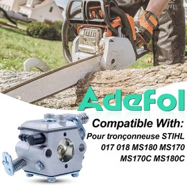 Carburetor for Stihl 017 018 MS170 MS180 MS170C MS180C, Adefol Chainsaw Accessories Carb Replacement Spare Parts for Engine, Carburettor Repair Part