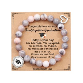 TONY & SANDY Kindergarten Graduation Gifts, Best Kindgergarten Graduation Gifts for Girls Daughter Granddaughter Niece 2024 Kindergarten Graduate Grad Bracelet Jewelry Decoration Bulk