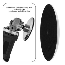 Create idea 1PC 5inch/125mm Aluminum Backer Pad Diamond Polishing Pads Hook and Loop Backing Pad 5/18-11 Thread for Sanding Discs Nylon Backed Grinding Discs