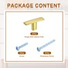 sourcing map 5 Pack Single Hole Cabinet Knobs, 1.7 Inch