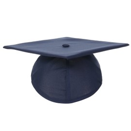 Newrara Gorra de graduación unisex mate para adultos, con borla, Azul marino, 9"x 9"'