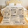 KERAOO Happy 42th Birthday Anniversary Blanket Gifts for Women Men,