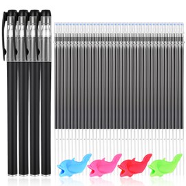 Heclia Grooved Book Magic Pens for Kids 48 PCS Magic Pens & Refills for Children's Copybooks Reusable Grooved Handwriting Practice Kids Book Disappearing Ink Pen for Tracing Books Writing Train