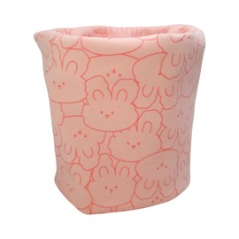 Kids Boys Girls Cotton Multi Use Neck Warmer Scarf Hat Bandana - Pink Bunny Face