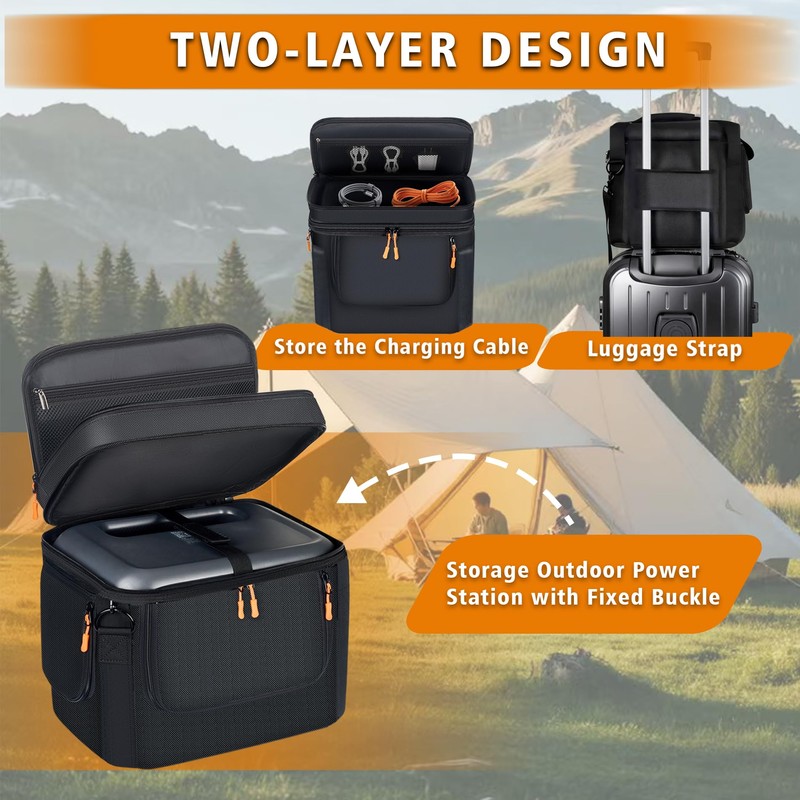 Portable Carrying Bag Compatible with BLUETTI Elite 100 V2/AC70/AC70P& Jackery
