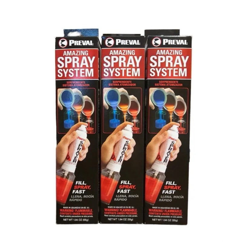 Preval Spray System 3 Pack (3 Sprayers & 3 Jars)