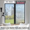 Windimiley Window Privacy Film 3D Reeded Glass Static Clings Fluted