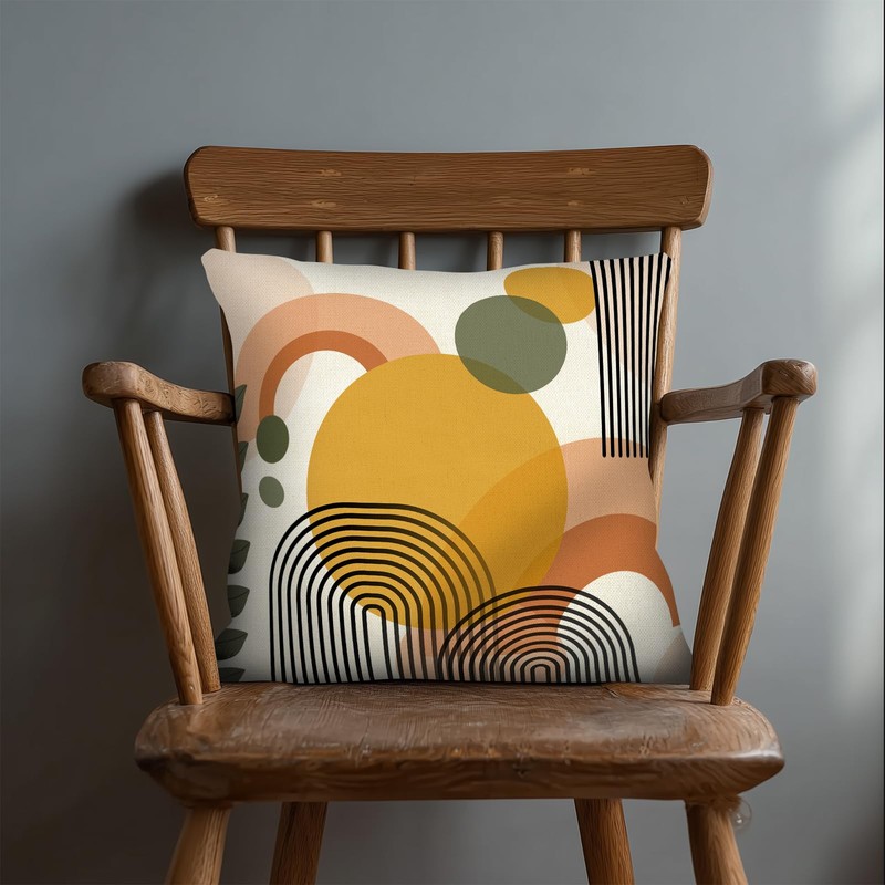 PICKFORU Boho Throw Pillow Covers Set of 4, 18x18 inch