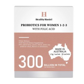 Healthy Haniel Probiotics for Women 300 Billion with Folic Acid 1.5g x 30 Sachets