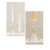Vintage Glass Candlesticks Candles Holders Candelabras Wedding Celebration Centerpiece Taper