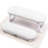 Beloving Nail Arm Rest, Foldable PU Leather Nail Hand Rest