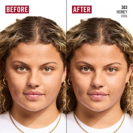 Rimmel London Kind & Free BLUR IT OUT Mattierende Foundation 303 Honey Kontrolle Ganztägiger Glanzeffekt Make-up Light Matte Finish 30ml