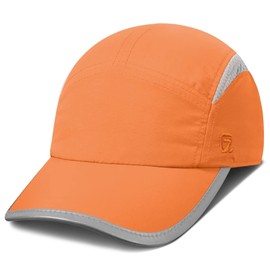 GADIEMKENSD Women's Unstructured Hats Reflective Brim UPF 50+ Outdoor Caps for Women, Women, orange