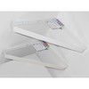 Wake Sangyo Triangle Shelf Bracket, White, 9.8 x 11.8 inches