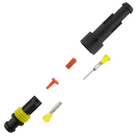 10 x Car Cable Connector 1-Pin Quick Connector IP67 Waterproof for Car Motorcycle Boat