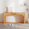 Solid Bamboo Dining and Entryway Bench Indoor and Outdoor Patio