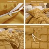 Bedsure Boho Duvet Cover King Size,Mustard Yellow Breathable & Soft