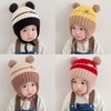 New Winter Collection: Adorable Knitted Bear Earflap Hat for Baby Girls Mefun Banding - Embroidered Cartoon [Blue] 3ea