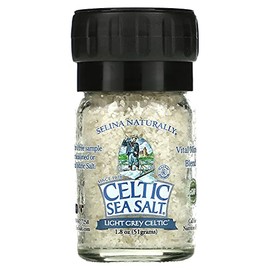 Light Grey Celtic Sea Salt Mini Grinder, 1.8 Ounces