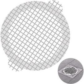 25 Pack Disposable Shower Drain Hair Catcher, White (WH-A-801)