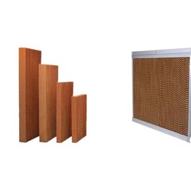 Greenhouse and Swamp Cooler Evaporative Cooling Pad, Evaporative Cooler Pad, Cooling Media, Cellulose Kraft Paper Water Wall Pad, 60” Long, 12” Wide, 6” Thick, 1 Piece Per Package