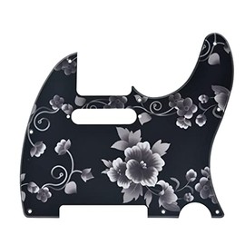 Dopro 8 Hole Tele Guitar 3D Printed plastic pickguard Scratch Plate fits USA/Mexican Fender Telecaster Flower Pattern