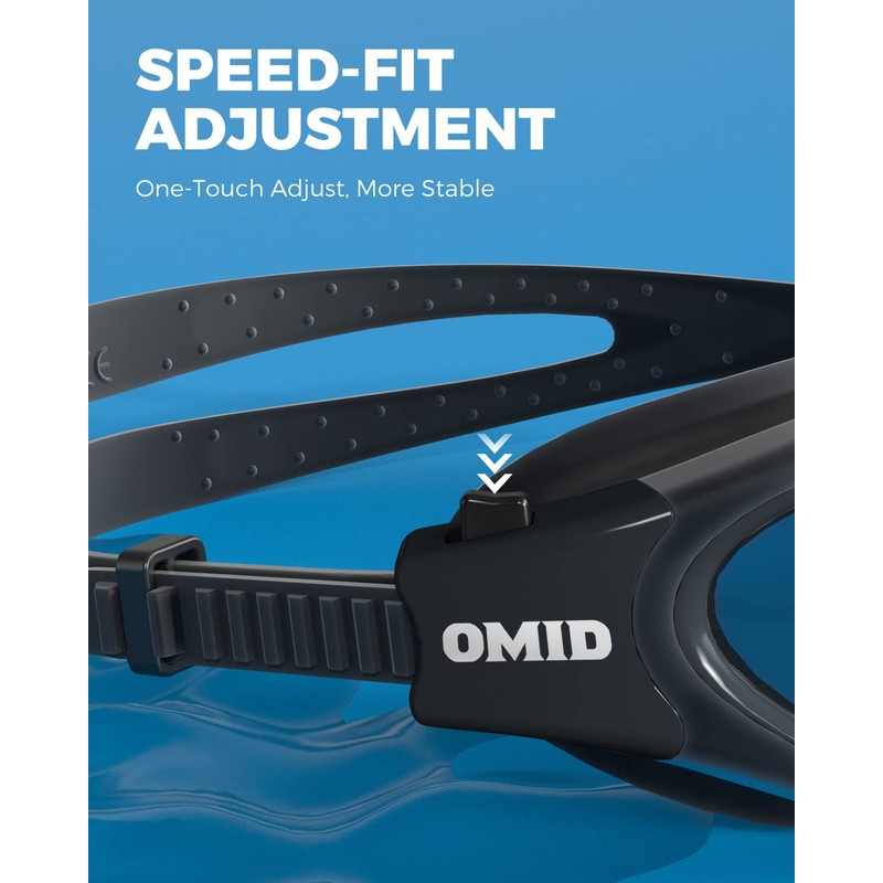 Swim Goggles, OMID Comfortable Polarized Anti-Fog Swimming Goggles for Adult