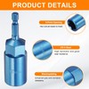 sourcing map Nut Driver 17mm Hex Drive Socket CR-V Steel
