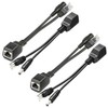 iCreatin Passive PoE Injector and Splitter Power Over Ethernet Kit with 5.5x2.1 mm DC Plug for IP Security Camera- 2 Pairs