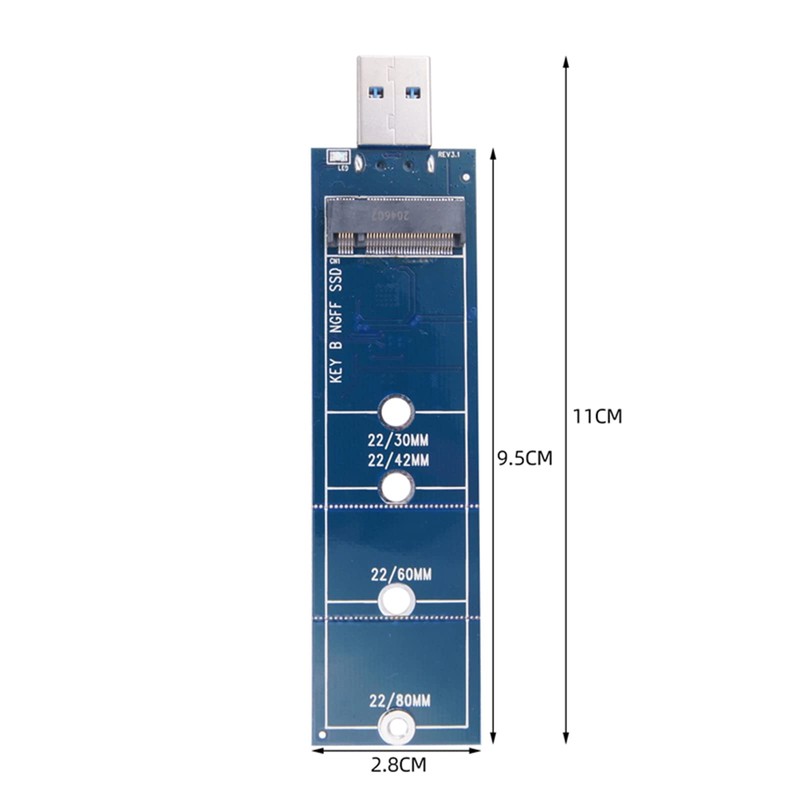 WANGCL M2 Adapter USB 3.0 Ngff to USB SSD Adapter