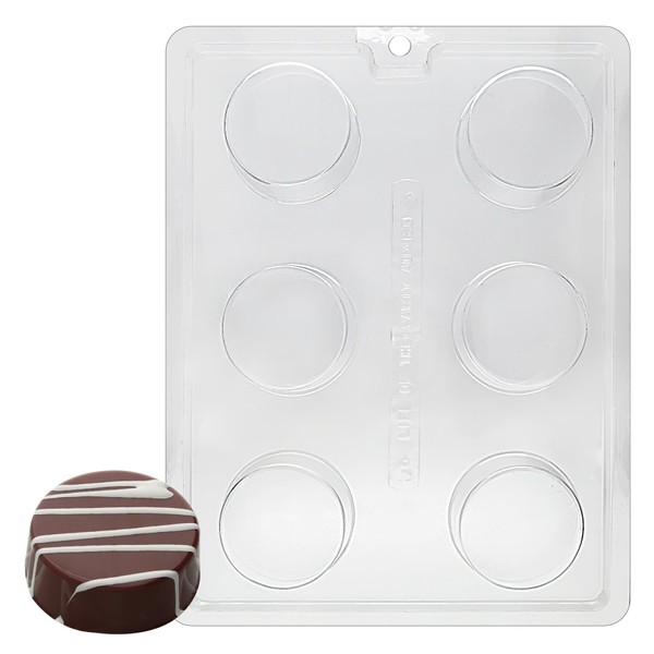 Cybrtrayd AO138 Plain Cookie Chocolate Candy Mold with Exclusive Copyrighted Molding Instructions