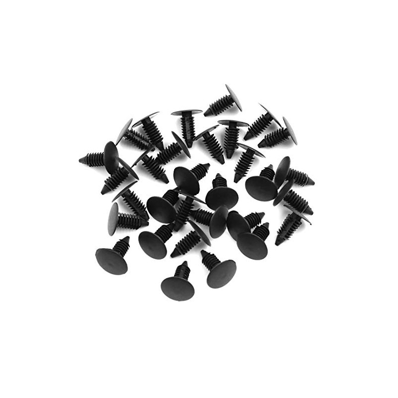 sourcing map Pack of 30 Pressure Pin Rivets Car Bumper