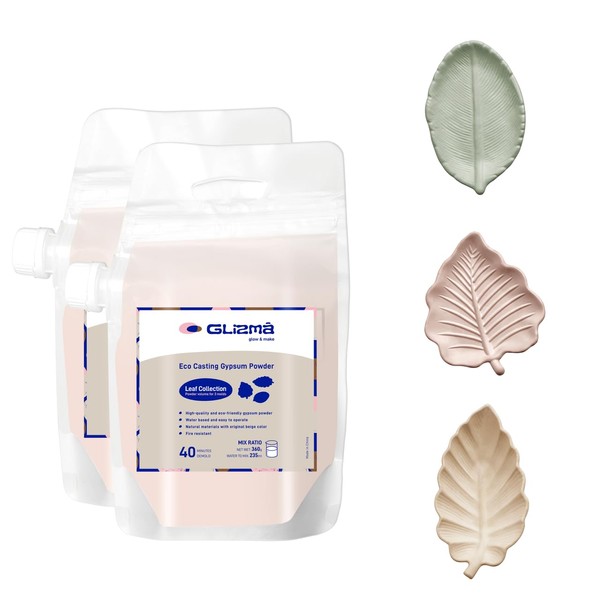 Refill Bag for Leaf Kit 0.79lb*2, Resin Casting Powder 360g*2,