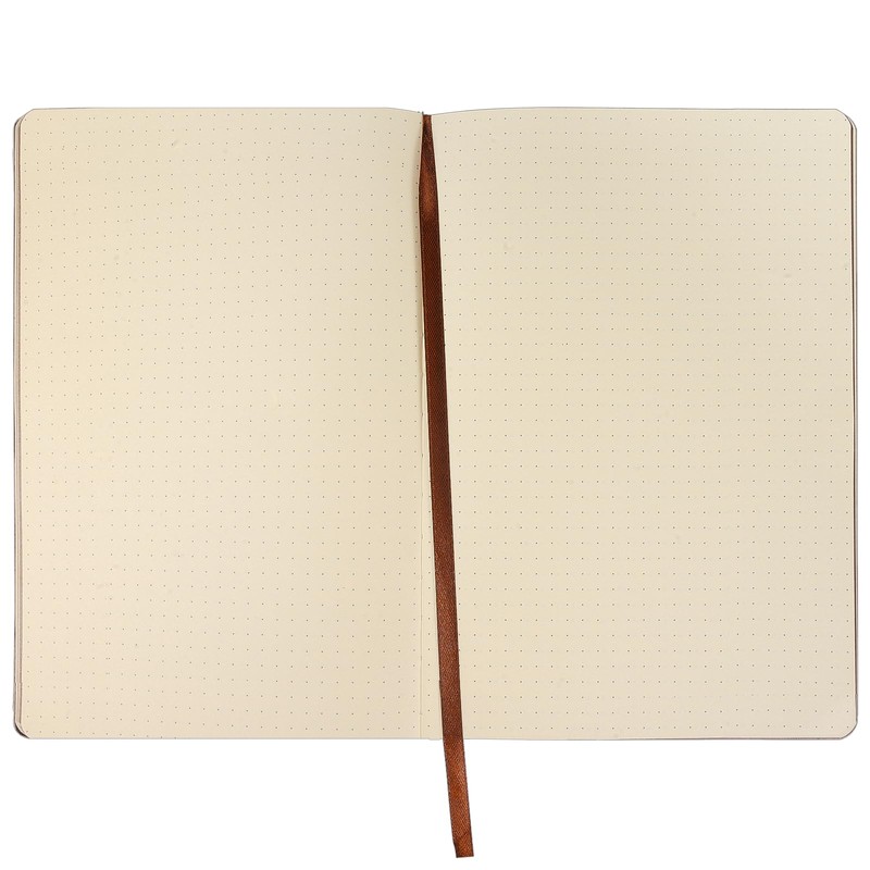 Fetinar 300 Pages Leather Dotted Journal Notebook,Softcover Leather Dotted Journal