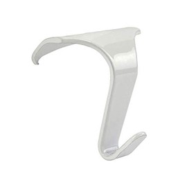 Taskar White Picture Rail Hooks - Contemporary/Heavy Duty (4 Pack)