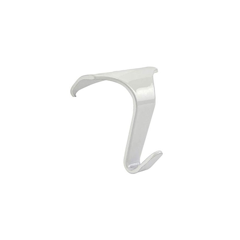 Taskar White Picture Rail Hooks - Contemporary/Heavy Duty (4 Pack)