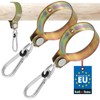 KOTARBAU® Set of 2 Swing Hooks 100 mm Round Wood
