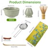 Matcha Whisk Set,7 Pcs Matcha Set,Ceramic Bowl, Scoop & Holder,Matcha