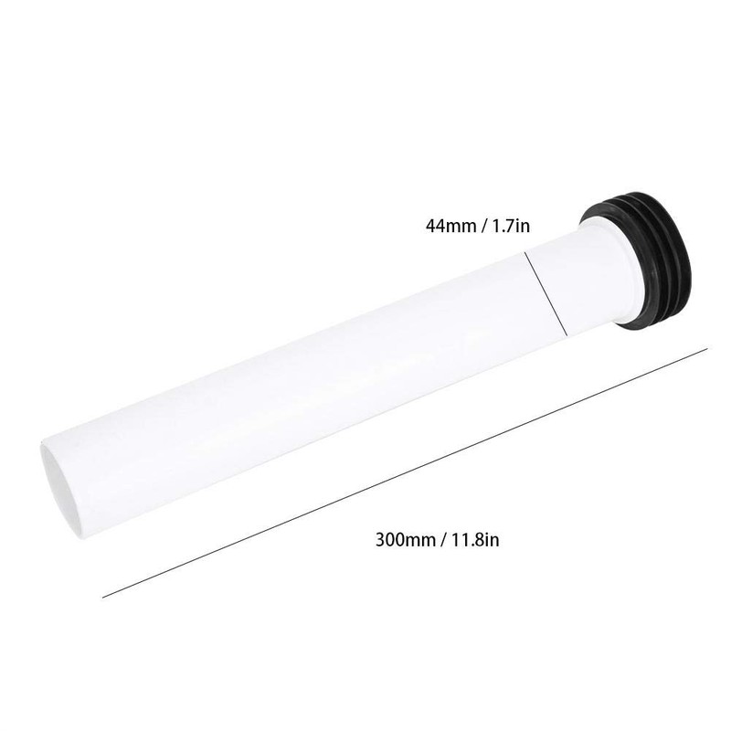 White Concealed Toilet Water Tank Straight Flush Pipe Lengthened Flushing