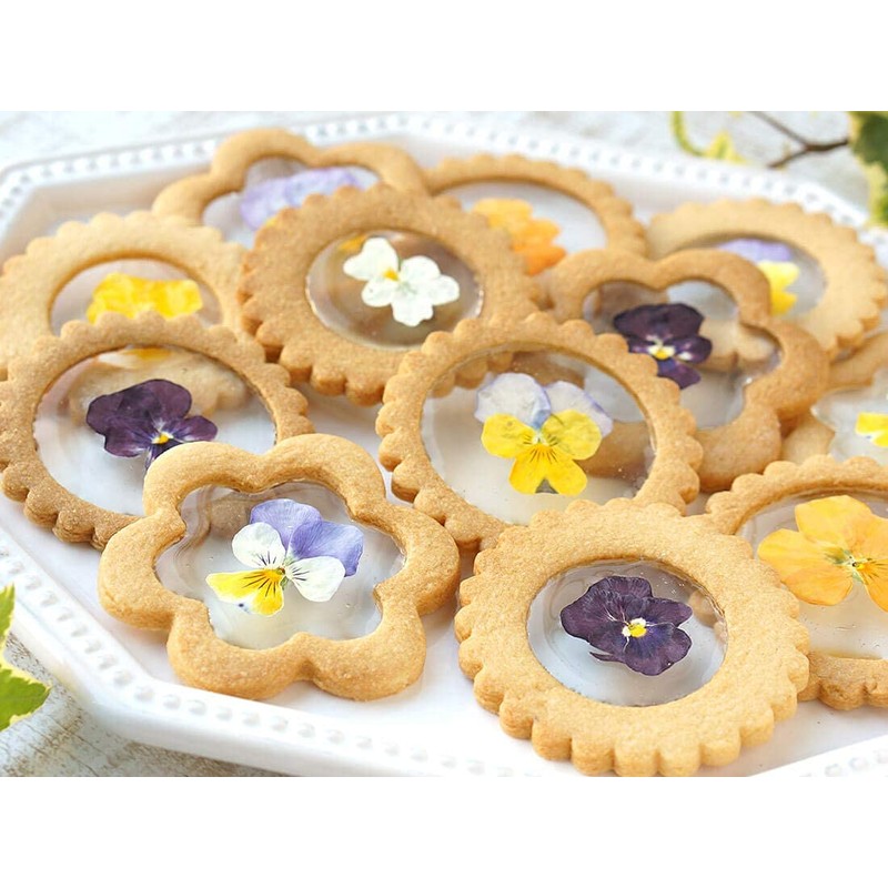 (50 Sheets) Uzunohana Dry Edible Flower (Dried Edible Flowers), Viola