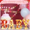 Realspring Baby Shower Sign Babe Marquee LED Letters Battery Operated