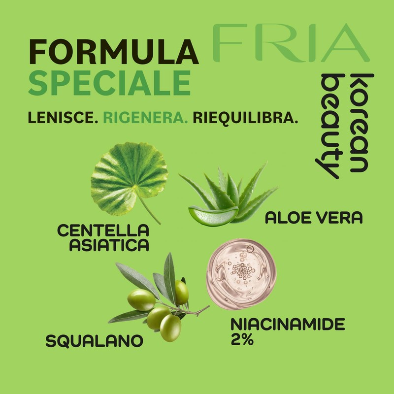 Fria Crema Viso Anti Imperfezioni Pelle Sensibile con Centella Asiatica,